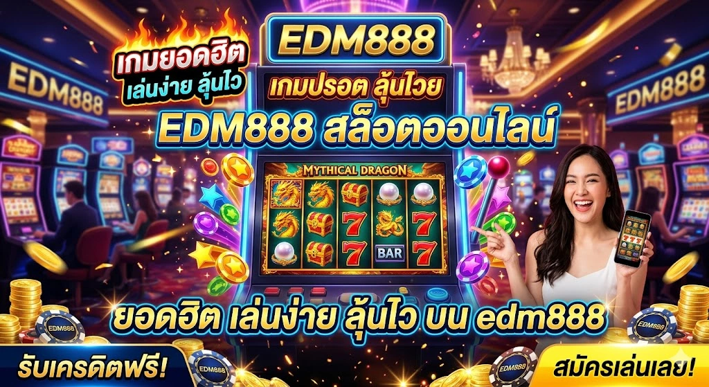 สล็อตออนไลน์ edm888 เกมยอดฮิต เล่นง่าย ลุ้นไว